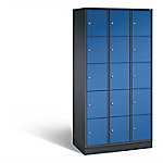 C+P Schließfachschrank Intro H1950xB920xT490 Korpus: Schwarzgrau Türen: Enzianblau 3 Abteile 15 Fächer C+P Schließfachschrank Intro H1950xB920xT490 Korpus: Schwarzgrau Türen: Enzianblau 3 Abteile 15 Fächer von C+P