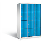 C+P Schließfachschrank Resisto H1950xB1148xT540 Korpus: Lichtgrau Türen: Lichtblau 3 Abteile 12 Fächer C+P Schließfachschrank Resisto H1950xB1148xT540 Korpus: Lichtgrau Türen: Lichtblau 3 Abteile 12 Fächer von C+P