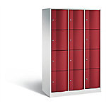 C+P Schließfachschrank Resisto H1950xB1148xT540 Korpus: Lichtgrau Türen: Rubinrot 3 Abteile 12 Fächer C+P Schließfachschrank Resisto H1950xB1148xT540 Korpus: Lichtgrau Türen: Rubinrot 3 Abteile 12 Fächer von C+P