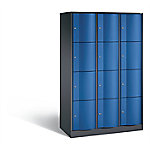 C+P Schließfachschrank Resisto H1950xB1148xT540 Korpus: Schwarzgrau Türen: Enzianblau 3 Abteile 12 Fächer C+P Schließfachschrank Resisto H1950xB1148xT540 Korpus: Schwarzgrau Türen: Enzianblau 3 Abteile 12 Fächer von C+P