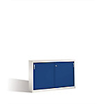 C+P Sideboard mit Schiebetüren Acurado H1000xB1600xT400mm Korpus Lichtgrau Fronten Enzianblau Anzahl Fächer: 2 von C+P