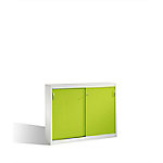 C+P Sideboard mit Schiebetüren Acurado H1200xB1600xT400mm Korpus Lichtgrau Fronten Viridingrün Anzahl Fächer: 4 von C+P