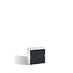 C+P Sideboard mit Schiebetüren Acurado H720xB800xT400mm Korpus Lichtgrau Fronten Schwarzgrau Anzahl Fächer: 1 C+P Sideboard mit Schiebetüren Acurado H720xB800xT400mm Korpus Lichtgrau Fronten Schwarzgrau Anzahl Fächer: 1 von C+P