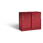 C+P Sideboard mit Schiebetüren Asisto H915xB1000xT435mm Korpus Rubinrot Fronten Rubinrot Anzahl Fächer: 1 von C+P