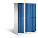 C+P Spind doppelstöckig XXL Resisto H1950xB1148xT740 Korpus: Lichtgrau Türen: Enzianblau 3 Abteile 6 Fächer C+P Spind doppelstöckig XXL Resisto H1950xB1148xT740 Korpus: Lichtgrau Türen: Enzianblau 3 Abteile 6 Fächer von C+P
