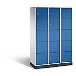C+P XL-Schließfachschrank Intro H1950xB1220xT490 Korpus: Lichtgrau Türen: Enzianblau 3 Abteile 15 Fächer C+P XL-Schließfachschrank Intro H1950xB1220xT490 Korpus: Lichtgrau Türen: Enzianblau 3 Abteile 15 Fächer von C+P