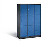 C+P XL-Schließfachschrank Intro H1950xB1220xT490 Korpus: Schwarzgrau Türen: Enzianblau 3 Abteile 9 Fächer C+P XL-Schließfachschrank Intro H1950xB1220xT490 Korpus: Schwarzgrau Türen: Enzianblau 3 Abteile 9 Fächer von C+P