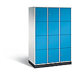 C+P XL-Schließfachschrank Intro H1950xB1220xT590 Korpus: Lichtgrau Türen: Lichtblau 3 Abteile 12 Fächer C+P XL-Schließfachschrank Intro H1950xB1220xT590 Korpus: Lichtgrau Türen: Lichtblau 3 Abteile 12 Fächer von C+P