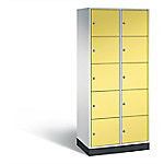 C+P XL-Schließfachschrank Intro H1950xB820xT490 Korpus: Lichtgrau Türen: Schwefelgelb 2 Abteile 10 Fächer C+P XL-Schließfachschrank Intro H1950xB820xT490 Korpus: Lichtgrau Türen: Schwefelgelb 2 Abteile 10 Fächer von C+P