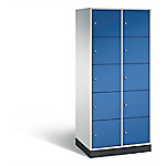 C+P XL-Schließfachschrank Intro H1950xB820xT590 Korpus: Lichtgrau Türen: Enzianblau 2 Abteile 10 Fächer C+P XL-Schließfachschrank Intro H1950xB820xT590 Korpus: Lichtgrau Türen: Enzianblau 2 Abteile 10 Fächer von C+P