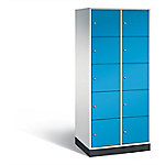 C+P XL-Schließfachschrank Intro H1950xB820xT590 Korpus: Lichtgrau Türen: Lichtblau 2 Abteile 10 Fächer C+P XL-Schließfachschrank Intro H1950xB820xT590 Korpus: Lichtgrau Türen: Lichtblau 2 Abteile 10 Fächer von C+P