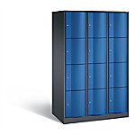 C+P XL-Schließfachschrank Resisto H1950xB1148xT640 Korpus: Schwarzgrau Türen: Enzianblau 3 Abteile 12 Fächer C+P XL-Schließfachschrank Resisto H1950xB1148xT640 Korpus: Schwarzgrau Türen: Enzianblau 3 Abteile 12 Fächer von C+P