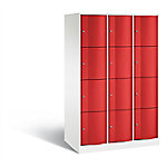 C+P XL-Schließfachschrank Resisto H1950xB1148xT640 Korpus: Verkehrsweiß Türen: Feuerrot 3 Abteile 12 Fächer C+P XL-Schließfachschrank Resisto H1950xB1148xT640 Korpus: Verkehrsweiß Türen: Feuerrot 3 Abteile 12 Fächer von C+P