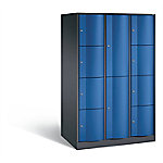 C+P XXL-Kombi-Schließfachschrank Resisto H1950xB1148xT740 Korpus: Schwarzgrau Türen: Enzianblau 3 Abteile 10 Fächer C+P XXL-Kombi-Schließfachschrank Resisto H1950xB1148xT740 Korpus: Schwarzgrau Türen: Enzianblau 3 Abteile 10 Fächer von C+P