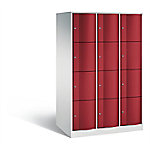 C+P XXL-Schließfachschrank Resisto H1950xB1148xT740 Korpus: Lichtgrau Türen: Rubinrot 3 Abteile 12 Fächer C+P XXL-Schließfachschrank Resisto H1950xB1148xT740 Korpus: Lichtgrau Türen: Rubinrot 3 Abteile 12 Fächer von C+P