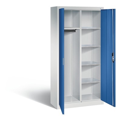 Flügeltürschrank RAL 7035/5010 1950 x 930 x 400mm von C+p