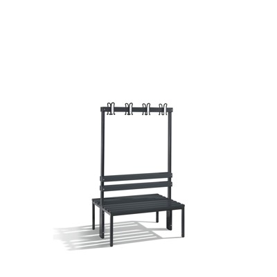 Garderobenbank doppelseitig Basic, H1650xB1000xT750mm von C+p