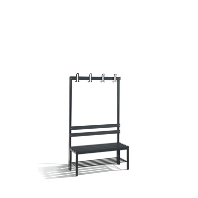 Garderobenbank einseitig Basic, H1650xB1000xT400mm von C+p