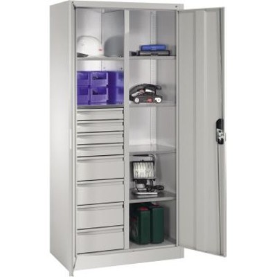 Werkzeugschrank 8921305S10040 6Bd. 8Sch. 1950x930x500mm lgr/lgr von C+p