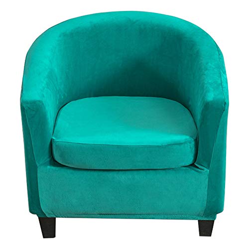 BEEK 4TZW Cover Stretch Velvet Protector 2 Pieces Armchair Throw Cocktail Plush Slipcovers Tullsta Chair Blue, Acrylic, Loch blau von BEEK