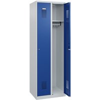 C+P Spind Basis PLUS, 2 Abteile, 1850x600x500mm, 7035/5010 C+P Spind Basis PLUS, 2 Abteile, 1850x600x500mm, 7035/5010 von C + P MÖBELSYSTEME