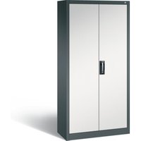 C+P Akten-/Garderobenschrank Acurado, H1950xB930xT400mm, Front Lichtgrau, Korpus Anthrazitgrau (8920-312) von C + P Möbelsysteme