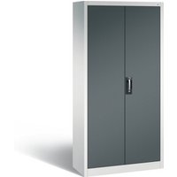 C+P Akten-/Garderobenschrank Acurado, H1950xB930xT400mm, Front Anthrazitgrau, Korpus Lichtgrau (8920-312) von C + P Möbelsysteme