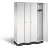 C+P Garderobenschrank Intro, H1950xB1220xT490mm, Front Lichtgrau, Korpus Lichtgrau (8170-401) C+P Garderobenschrank Intro, H1950xB1220xT490mm, Front Lichtgrau, Korpus Lichtgrau (8170-401) von C + P Möbelsysteme