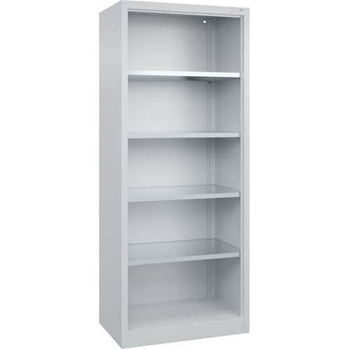 C+P | Regalschrank | mit 4 verzinkten Fachböden | HxBxT 1950 x 800 x 500 mm von C + P Möbelsysteme