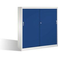 C+P Schiebetürenschrank Acurado, H1600xB1600xT500mm, Front Enzianblau, Korpus Lichtgrau von C + P Möbelsysteme