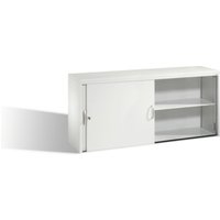 C+P Sideboard mit Schiebetüren Acurado, H720xB1600xT400mm, Front Lichtgrau, Korpus Lichtgrau (5724-00) von C + P Möbelsysteme