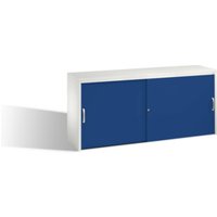 C+P Sideboard mit Schiebetüren Acurado, H720xB1600xT400mm, Front Enzianblau, Korpus Lichtgrau (5724-00) von C + P Möbelsysteme