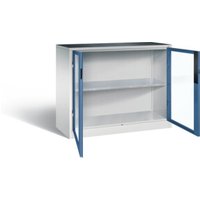 C+P Werkzeugschrank Acurado, H1000xB1200xT500mm, Front Fernblau, Korpus Lichtgrau (8831-055) von C + P Möbelsysteme