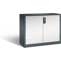 C+P Werkzeugschrank Acurado, H1000xB1200xT500mm, Front Lichtgrau, Korpus Anthrazitgrau (8831-5035) von C + P Möbelsysteme