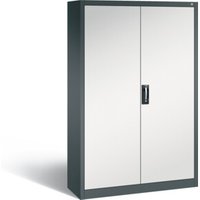 C+P Werkzeugschrank Acurado, H1950xB1200xT400mm, Front Lichtgrau, Korpus Anthrazitgrau (8930-314) von C + P Möbelsysteme