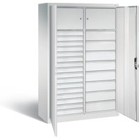 C+P Werkzeugschrank Acurado, H1950xB1200xT500mm, Front Lichtgrau, Korpus Lichtgrau (8931-302) von C + P Möbelsysteme