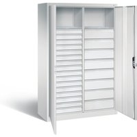 C+P Werkzeugschrank Acurado, H1950xB1200xT500mm, Front Lichtgrau, Korpus Lichtgrau (8931-303) von C + P Möbelsysteme