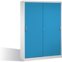C+P Werkzeugschrank mit Schiebetüren innen 2 x 4 Böden Front Lichtblau Korpus Lichtgrau C+P Werkzeugschrank mit Schiebetüren innen 2 x 4 Böden Front Lichtblau Korpus Lichtgrau von C + P Möbelsysteme