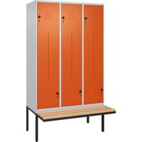 C+P Z-Spind Classic PLUS, Bank, 6 Fächer, 2120x1200x815mm, 7035/2004 Verschluss Sicherheits-Drehriegel Sitzbanktyp auskragend Material Sitzfläche Buche-Hartholz C+P Z-Spind Classic PLUS, Bank, 6 Fächer, 2120x1200x815mm, 7035/2004 Verschluss Sicherheits-Drehriegel Sitzbanktyp auskragend Material Sitzfläche Buche-Hartholz von C + P Möbelsysteme