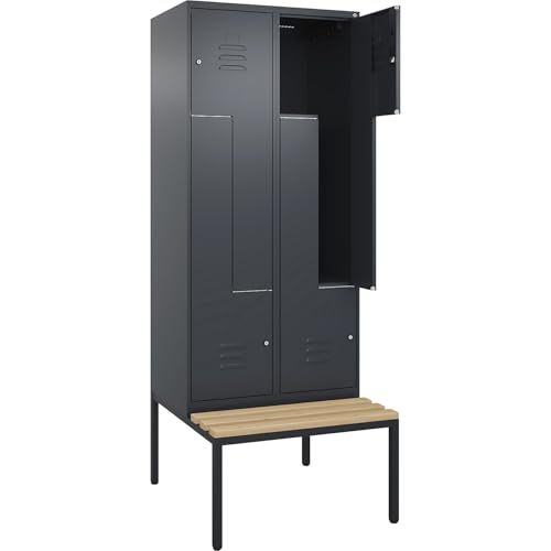 C + P Möbelsysteme C+P | Z-Spind Classic Plus Sitzbank | 2 Abteile | grau | B 800 mm | Zylinderschloss | untergebaut | Buche-Hartholz C + P Möbelsysteme C+P | Z-Spind Classic Plus Sitzbank | 2 Abteile | grau | B 800 mm | Zylinderschloss | untergebaut | Buche-Hartholz von C + P Möbelsysteme