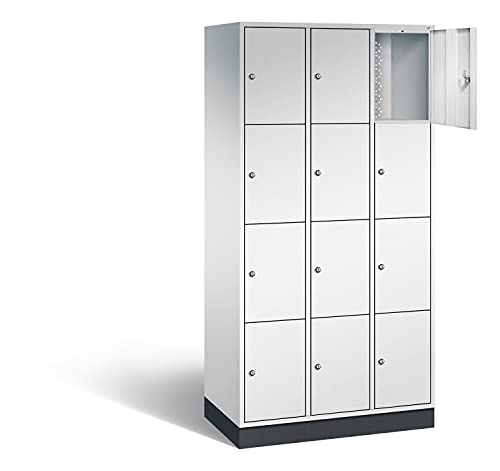 Schließfachschrank Intro, 12 Fächer, H1950xB920xT500mm von C + P Möbelsysteme