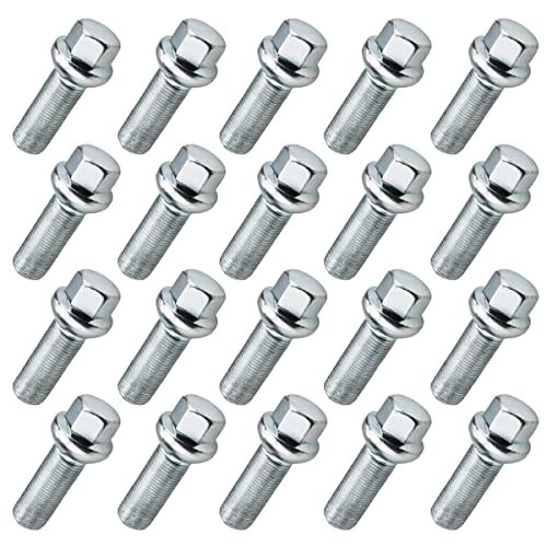 20x Radschrauben Radbolzen M15x1,25 28mm Kugel SW17 Längenauswahl für GLE GLS ab 2018 von C CARBONADO