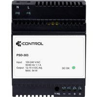 C-Control PSD-303 Hutschienen-Netzteil (DIN-Rail) Verbrauch (StandBy) 0.3W 12 V/DC 4.5A 54W Anzahl A von C-Control