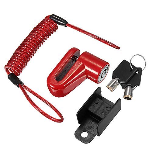 GOZAR Elektro-Scooter Anti-Diebstahl Stahldraht Lock Disc Bremsen Für Xiaomi Mijia M365 - Rot von C-FUNN