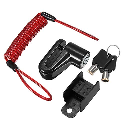 GOZAR Elektro-Scooter Anti-Diebstahl Stahldraht Lock Disc Bremsen Für Xiaomi Mijia M365 - Schwarz von C-FUNN