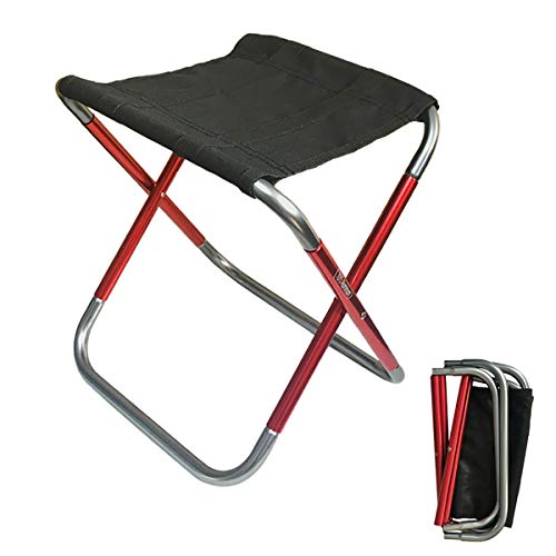 C Hello Cloud Camping-Klapphocker, Mini-Outdoor-Klappstuhl, tragbar, leicht, Klapphocker für Angeln, Camping, Reisen, Wandern, Strand, Garten, Grillen, mit Tragetasche in 3 Größen (mittel) von C hello cloud