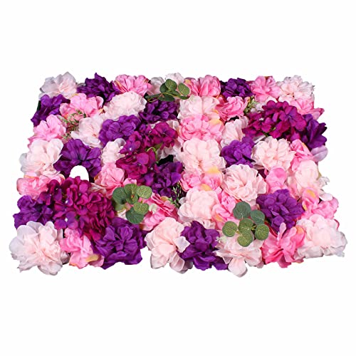 C-Juzarl 6X Künstliche Blumenwand Rosenwand DIY Hochzeit Stra e Hintergrund 40 * 60cm Blumenwand Kunstblumen Blumen Wandpaneele von C-Juzarl
