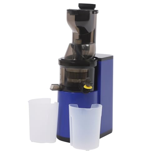 C-Juzarl Elektrischer Entsafter Gemüse und Obst, Max 800W Juicer Machine Obstentsafter Kompakter Saftpresse für den Persönlich, Leicht zu Reinigen, Hohe Saftausbeute (Blau) von C-Juzarl