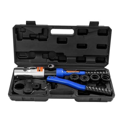 C-Juzarl Hydraulische Presszange, Rohrpresszange mit TH-Kontur, Crimpzange-Pressset TH16-20-26-32, 10T (Blau) von C-Juzarl