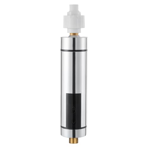 C-Juzarl Mini Durchlauferhitzer 3500W Elektrische Wassererhitzer, 30-52°C Mini Instant Warmwasserbereiter 220V mit LED-Anzeige, für Küchen, Waschbecken (Silber) von C-Juzarl